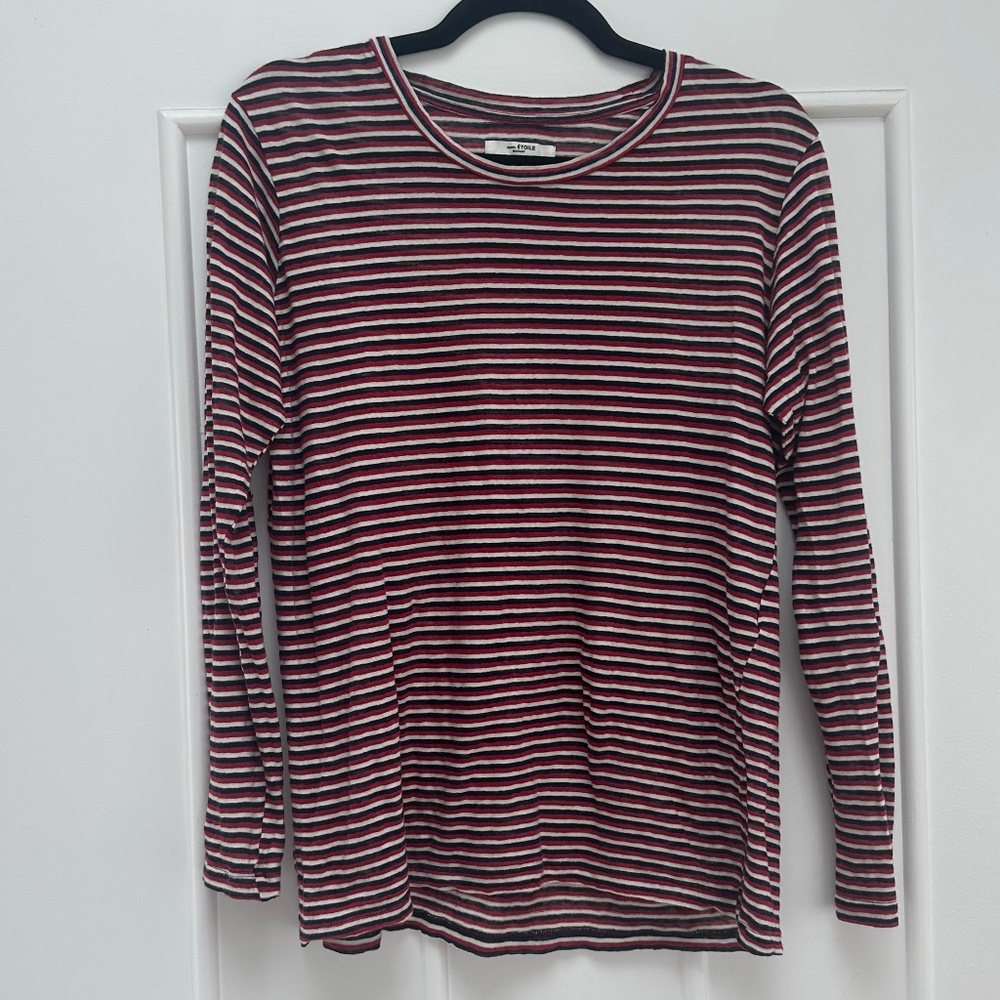 linen/cotton Isabel Marant long sleeve t shirt